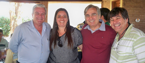José Mentor, Elane (esposa Dr. Lemo), Antônio Mentor e o vereador Dr. Lemo